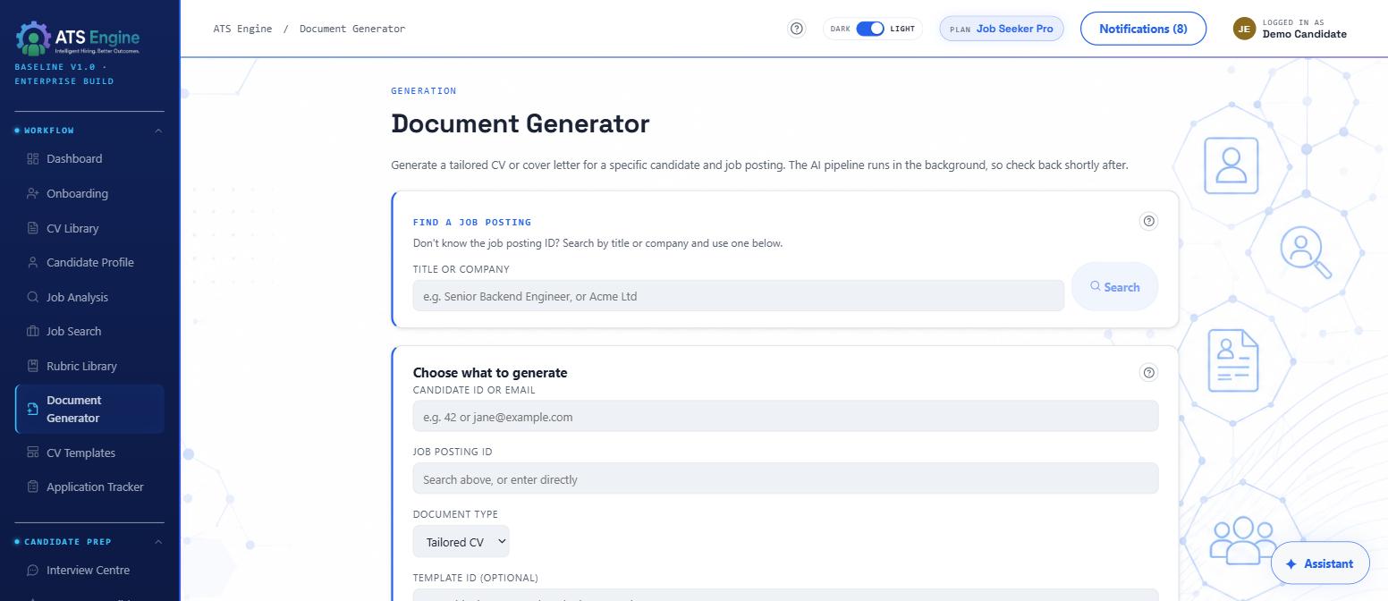 ATS Engine - Document Generator