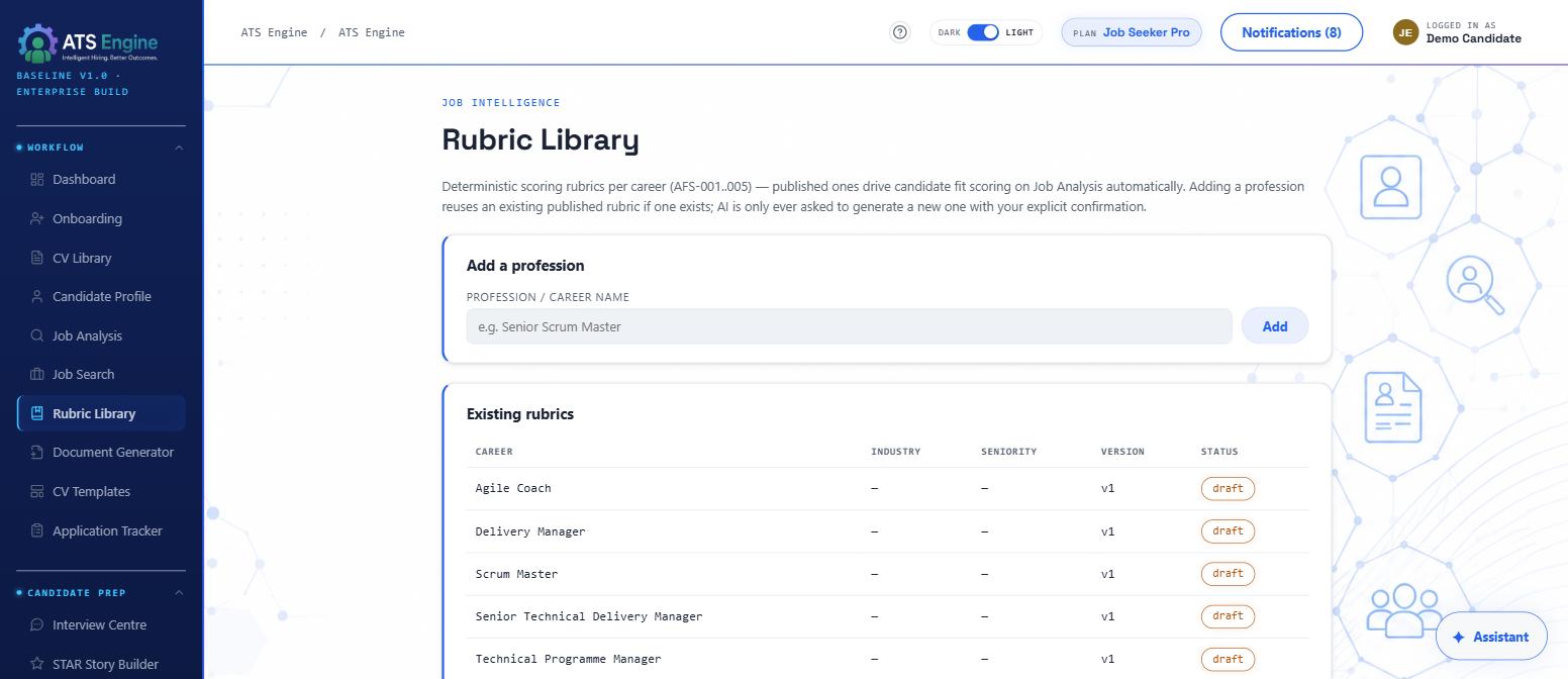 ATS Engine - Rubric Library