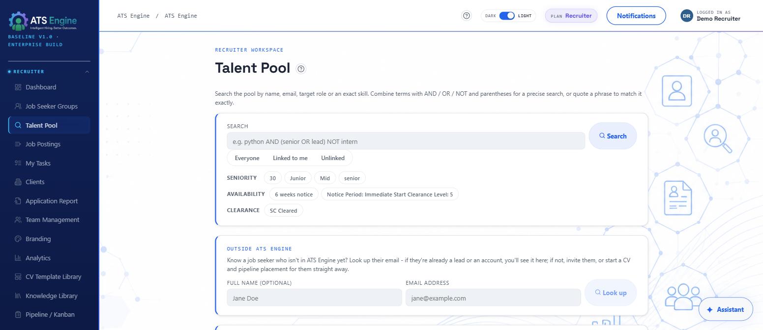 ATS Engine - Talent Pool